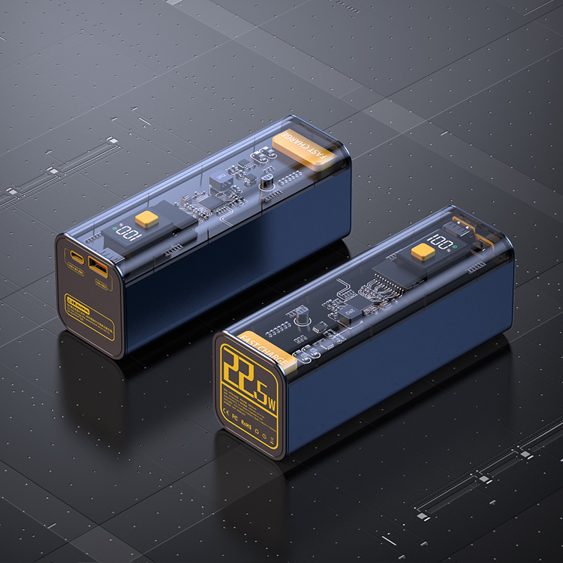 PD Fast Charge 225W Punk Transparent 40000 MA Power Bank - Image 4