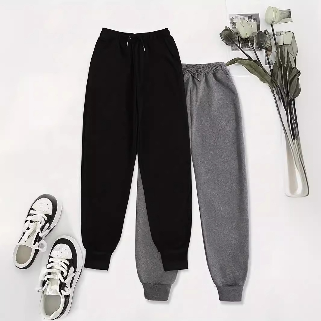 Popular Women's Casual Jogger Pants Straight-leg Pants Slant Pants