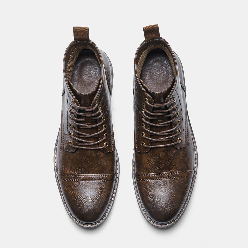 Men's Fashion Casual Retro Distressed Dr Martens Boots – Bild 3