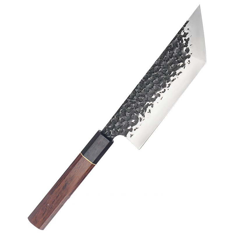 Forged Hammer Pattern Octagonal Handle Multi-purpose Knife For Cooking - Image 3