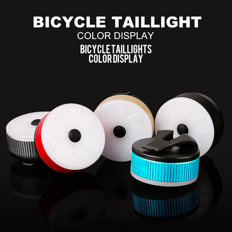 Rechargeable Colorful Aluminum Alloy Bicycle Warning Light - Image 2
