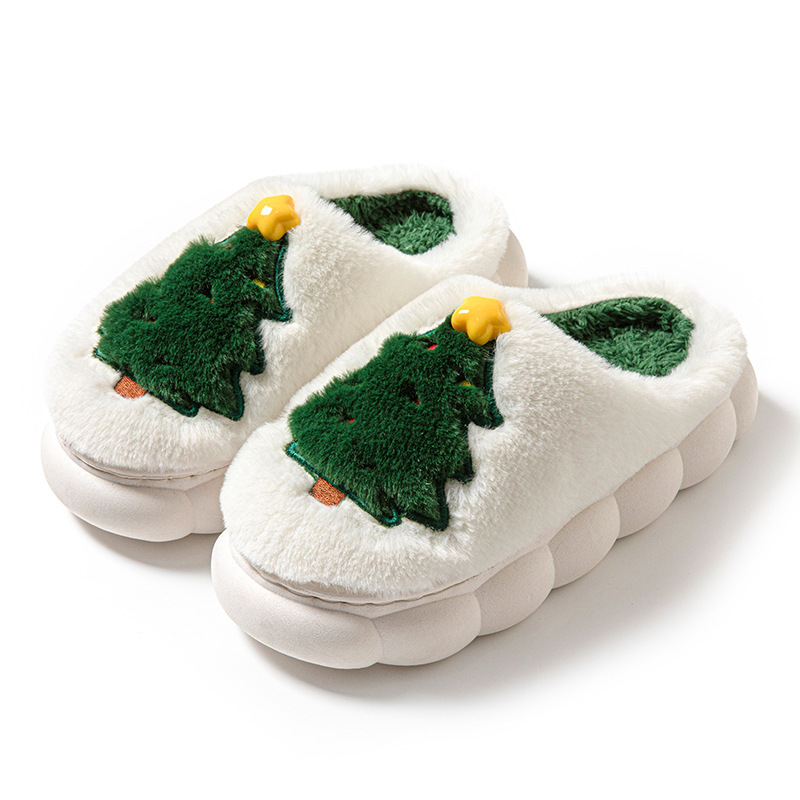 Christmas Tree Women's Home Slippers — изображение 7