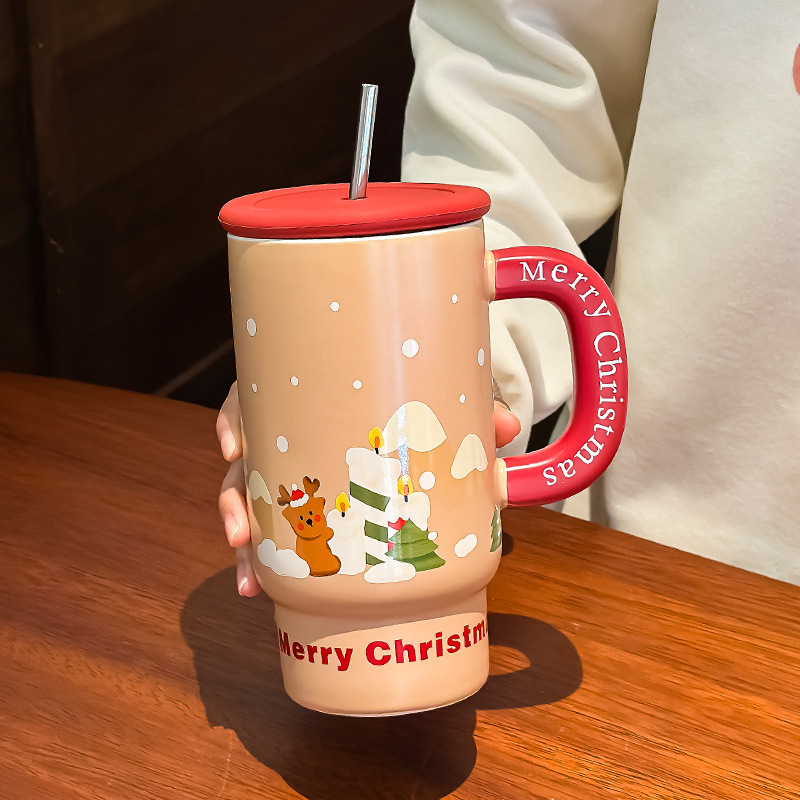 Christmas Gift Large Capacity Ceramic Cup Mug Creative — изображение 6