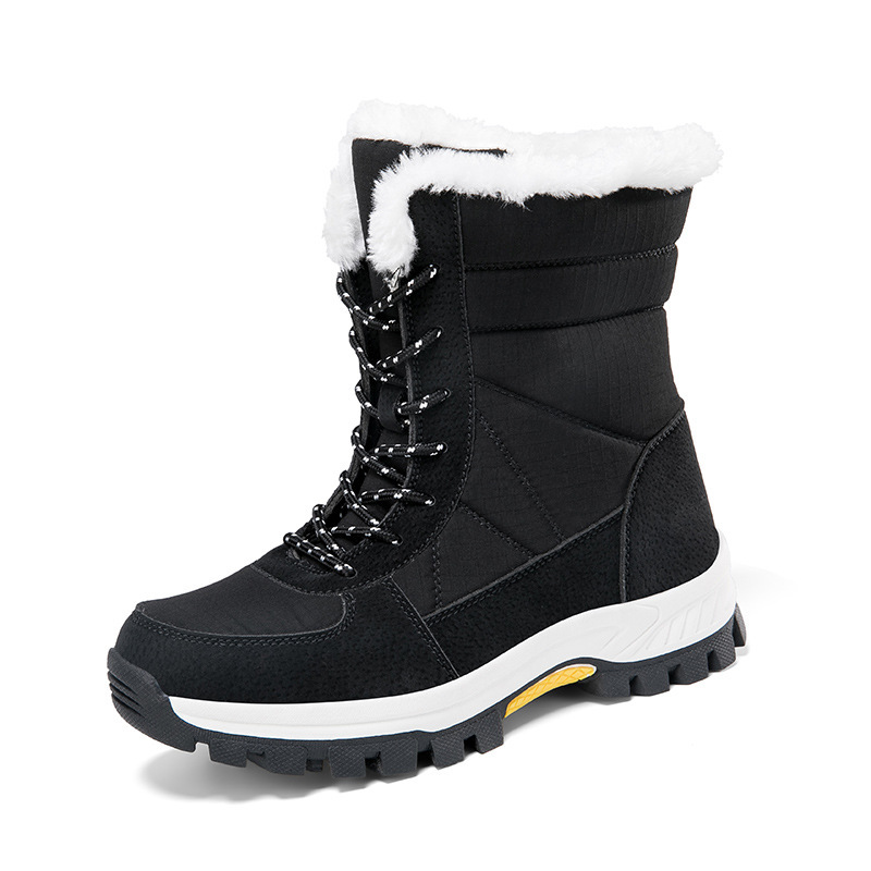 Cotton-padded Shoes Waterproof Non-slip Outdoor Mid-calf Cold-proof Snow Boots - Image 5