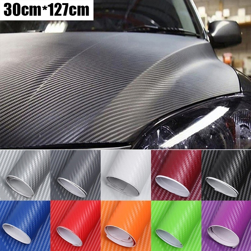 3D Stereo Carbon Fiber Stickers Car Body Interior And Exterior Decoration Change Decoration — изображение 2