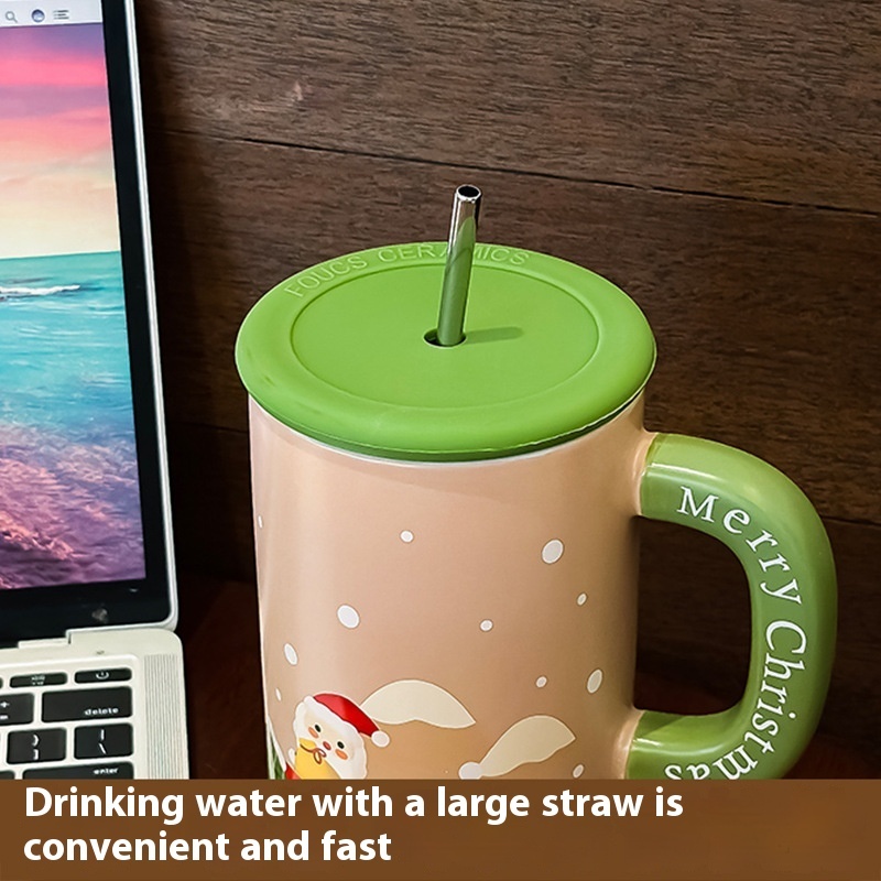 Christmas Gift Large Capacity Ceramic Cup Mug Creative — изображение 4