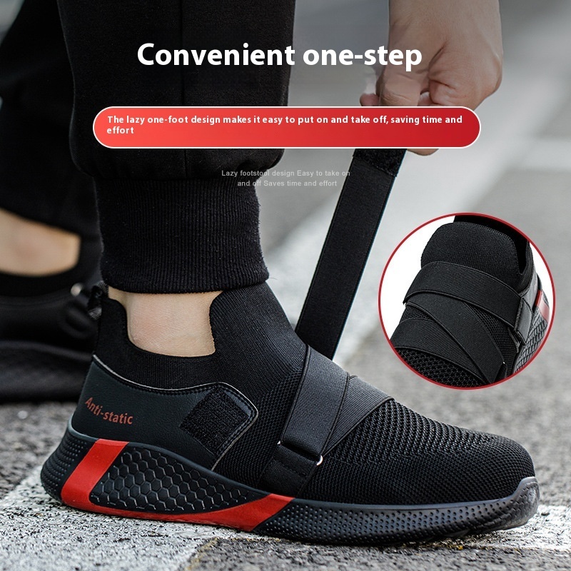 Anti-static New Attack Shield And Anti-stab Wear-resistant And Lightweight Breathable Work Safety Protective Footwear