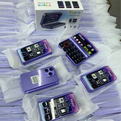 V8pro Dual Screen Folding Flip Function Mobile Phone