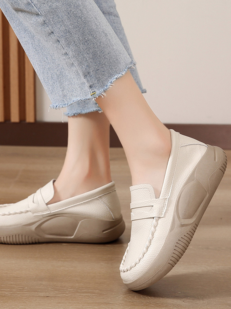 Women's Fashion Thick Bottom Soft Bottom Work Shoes - Image 4