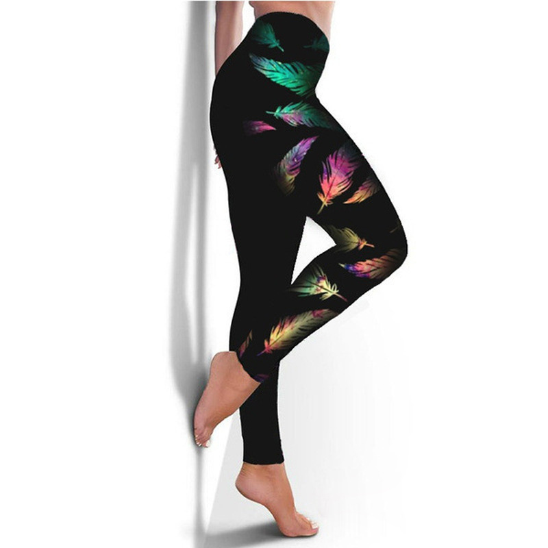 Fashion Women's Printed Trousers Yoga Pants — изображение 5