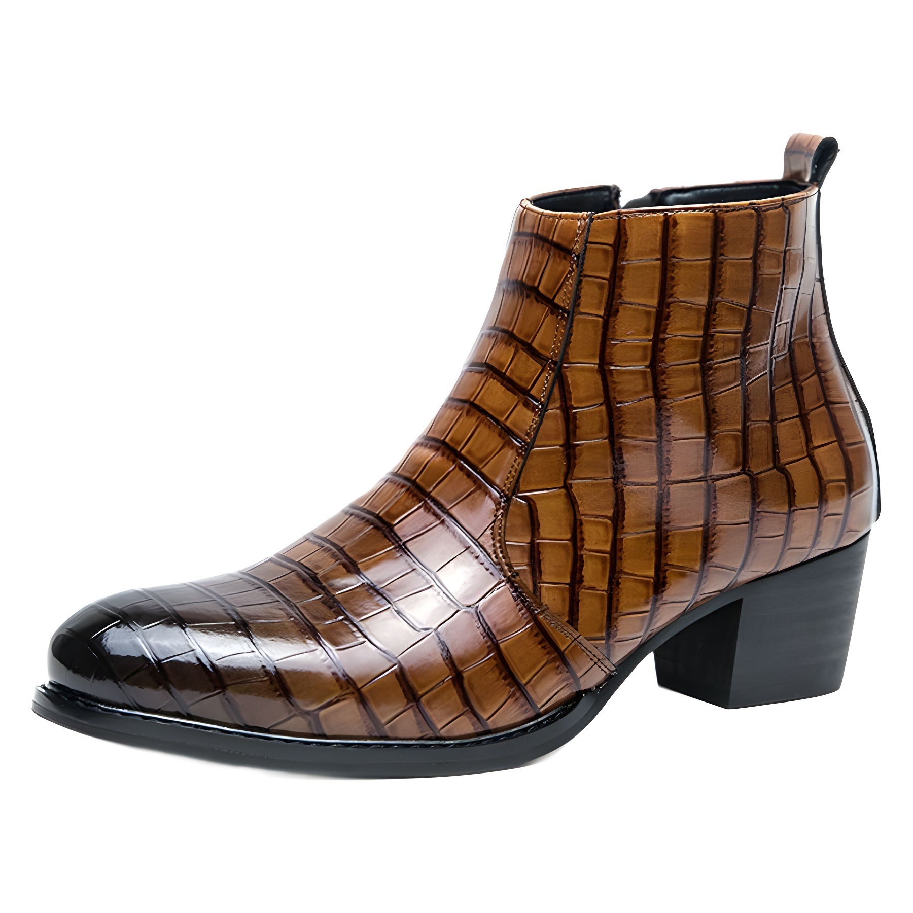 Casual Fashion Leather Boots Trendy British Style - Image 4