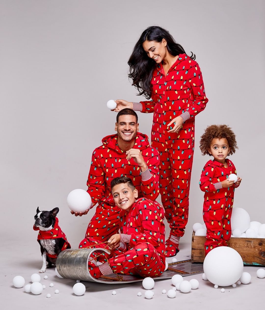 Printed Christmas Clothes One-piece Pajamas Home Wear Parent-child Outfit - Image 4
