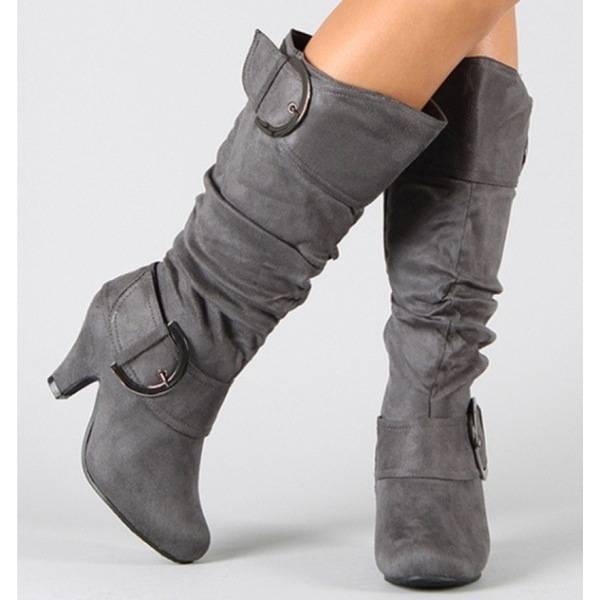 Fashion Brushed Velvet Spring And Autumn Women's Boots - Image 2