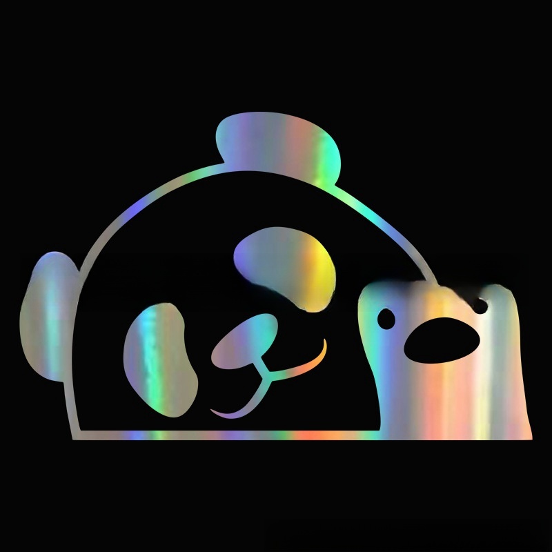 Peeking Panda Automobile Sticker Vinyl Creative Decal Cute Panda Car Accessories — изображение 10