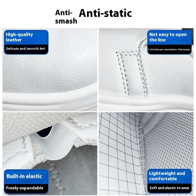 Anti-static Work Shoes Anti-smashing And Anti-penetration Pu Steel-toe Work Shoes – Bild 3