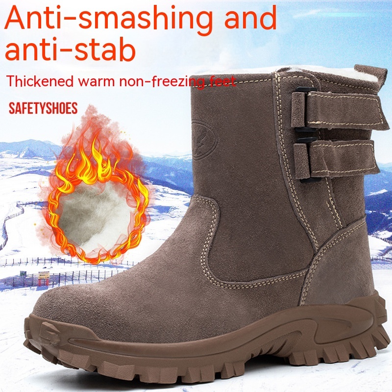 Thickened Warm Boots Labor Insurance Work - Image 5