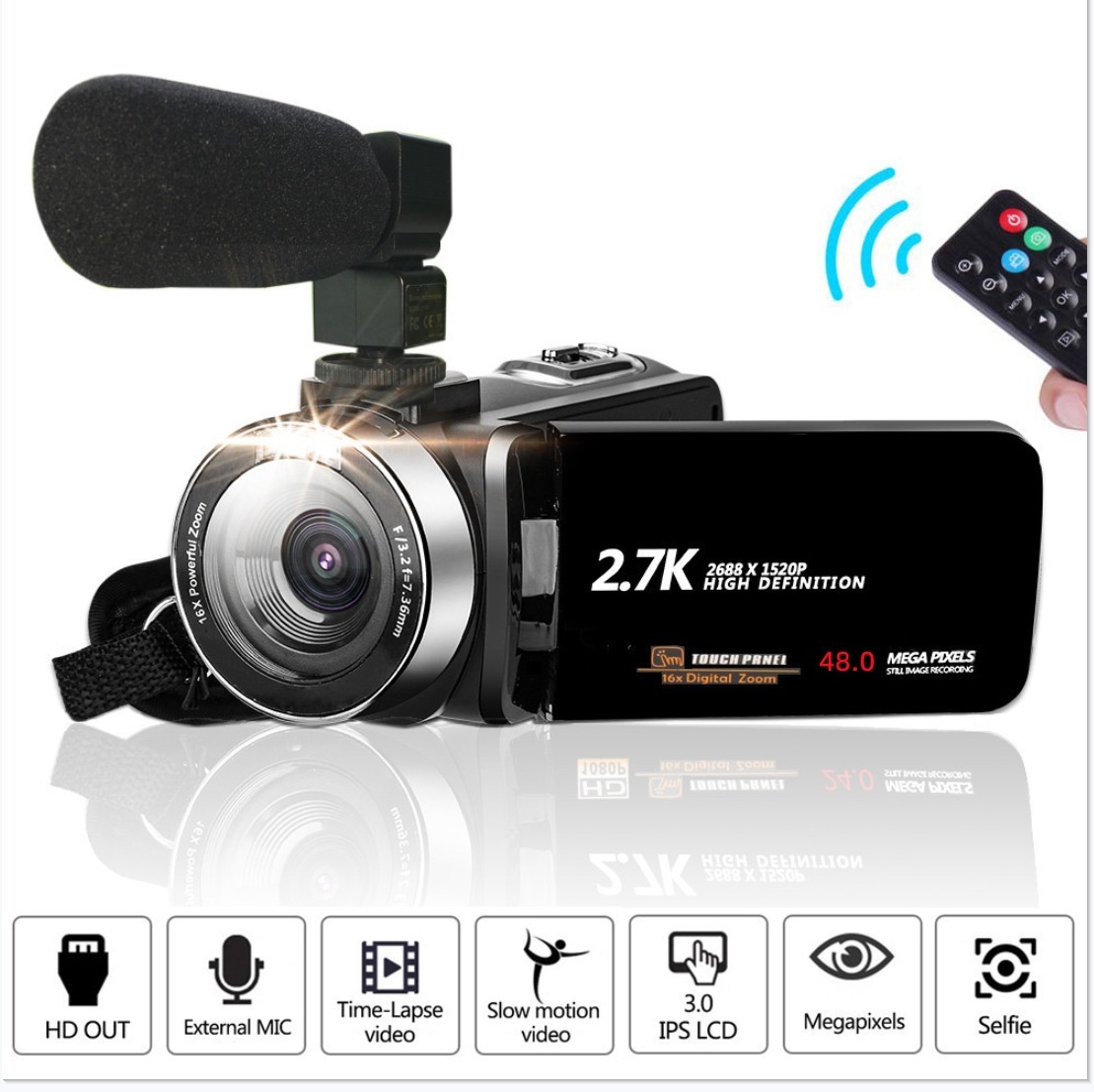 English Product 27K HD 48 Million Pixel Digital Video Camera Home Travel Camera DV06S - Image 8