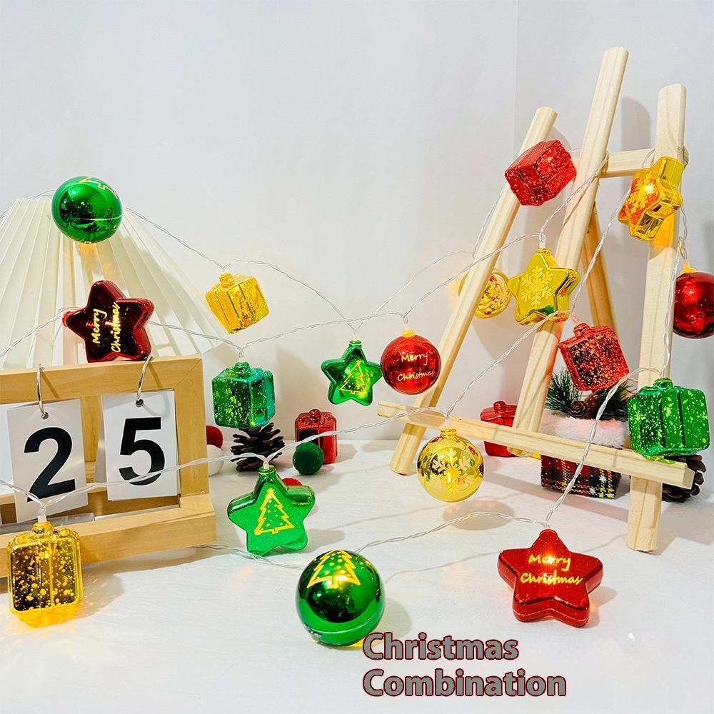 Christmas Party Decorations Scene Layout Atmosphere Lighting Chain - Image 3