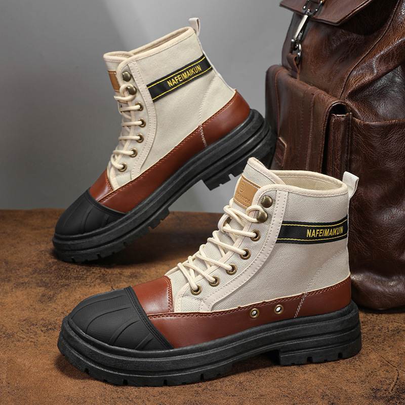 Men's New High-top Martin Boots British Style - Image 2