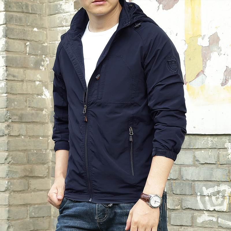Men's Fashion Solid Color Single Outdoor Jacket - Image 7