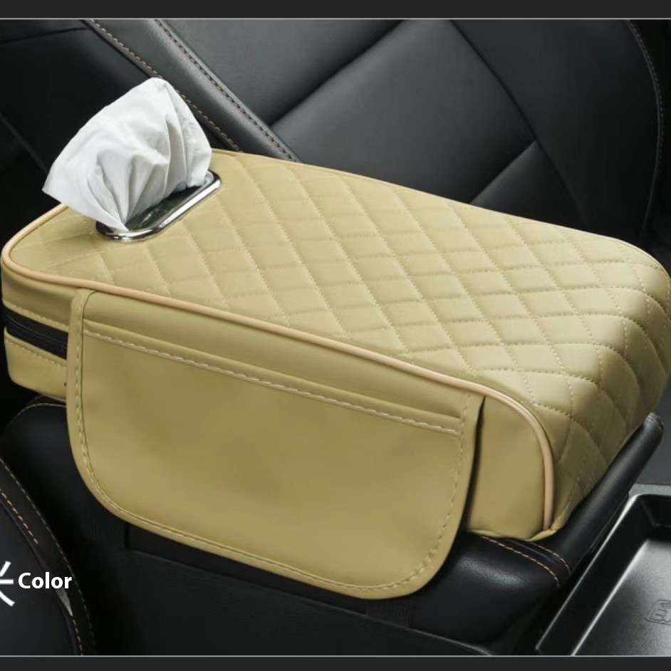 Universal Car Armrest Box Cushion Vehicle-mounted Heightened Tissue Buggy Bag - Image 4