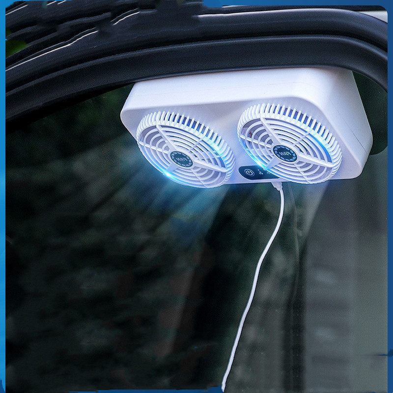 New Solar Car Cooling Artifact Car Exhaust Fan Air Circulation Smoke Exhaust Fan Car Ventilation Fan - Image 8