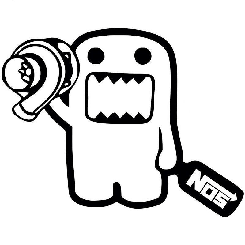 Cartoon Cute Funny Automobile Sticker - Image 8