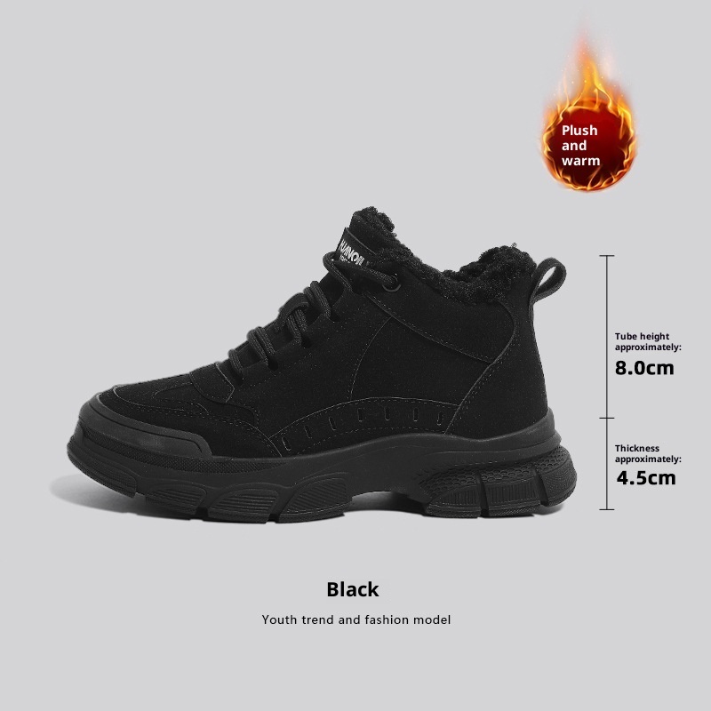 Warm Snow Boots Women's Non-slip Plus Velvet Thickened Martin Boots - Image 5