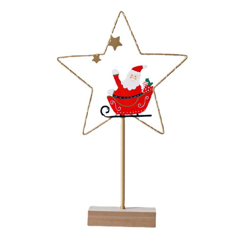 Christmas Led Wrought Iron Decorative Lamp Ornaments - Image 4