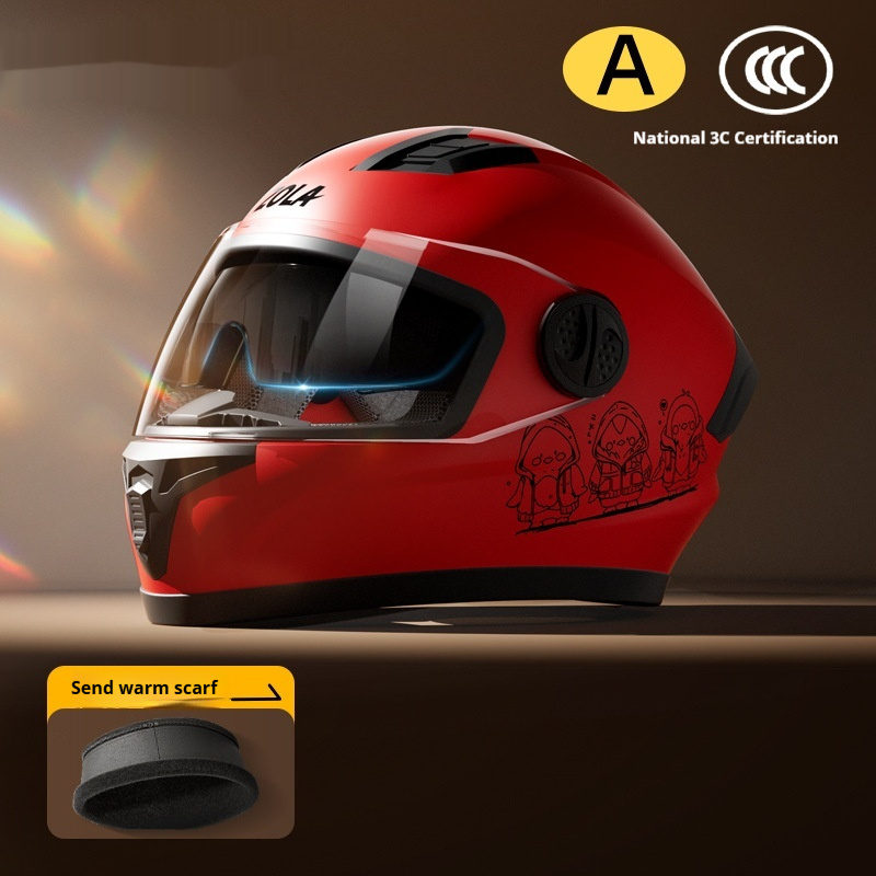 Motorcycle Helmet Warm Anti-fog Double Mirror - Image 9