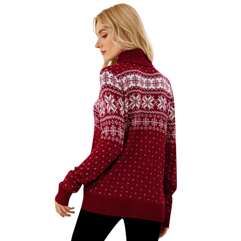 Red Christmas Sweater Long Sleeve - Image 2