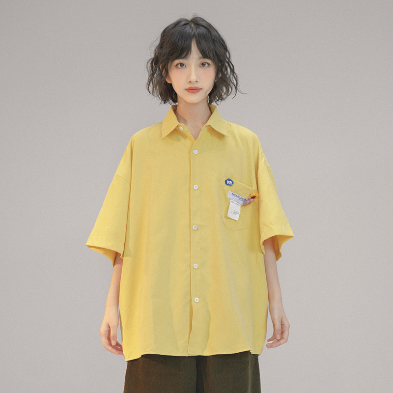 Women's Summer Letter Printed Short Sleeved Shirt – Bild 8