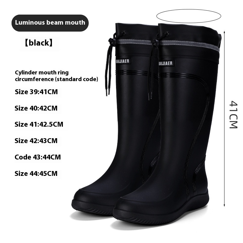 Fashion Outerwear High Non-slip Drawstring Rain Boots – Bild 8