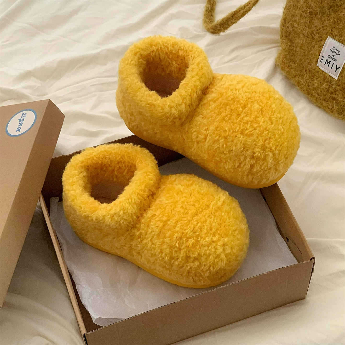 Cute Fashion Big Head Furry Boots For Women – Bild 2