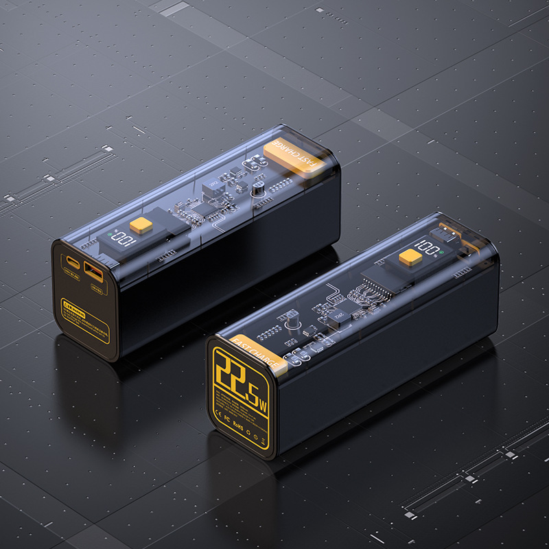 PD Fast Charge 225W Punk Transparent 40000 MA Power Bank - Image 3