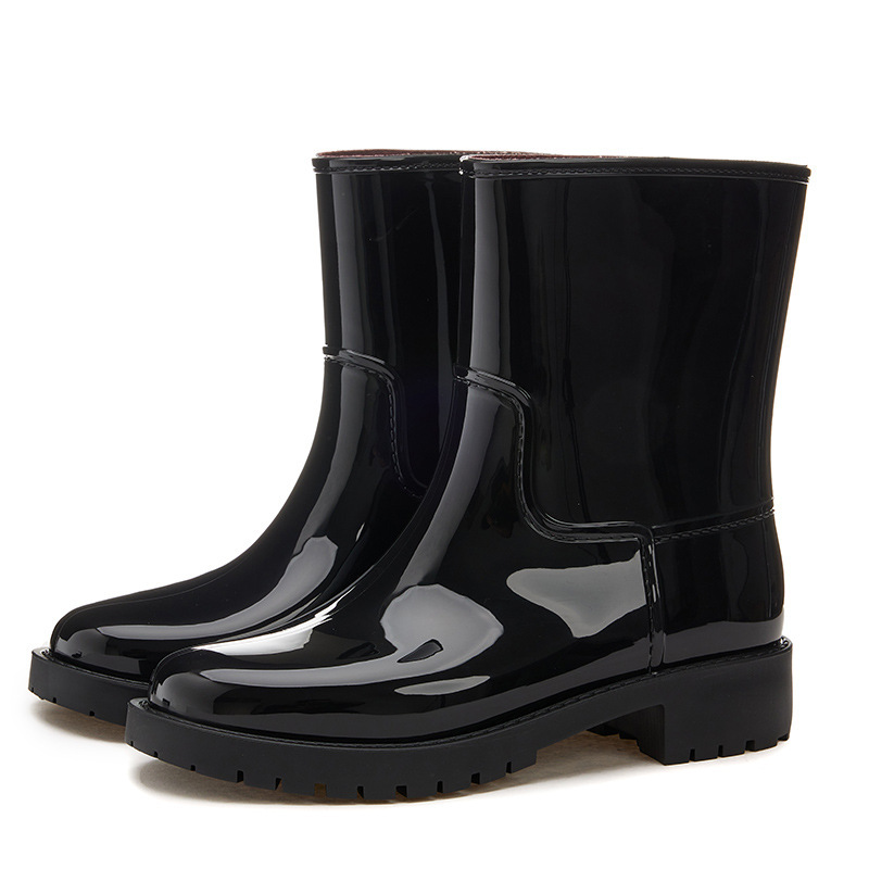 Women's Mid-High Tube Fashion Waterproof Shoes - Image 6