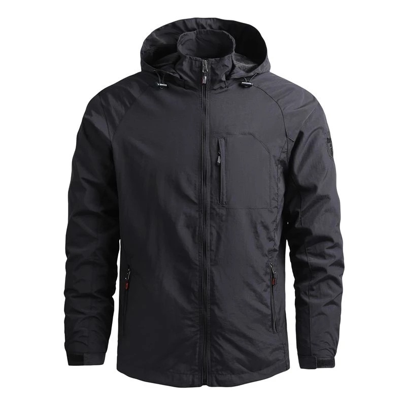 Men's Fashion Solid Color Single Outdoor Jacket - Image 3