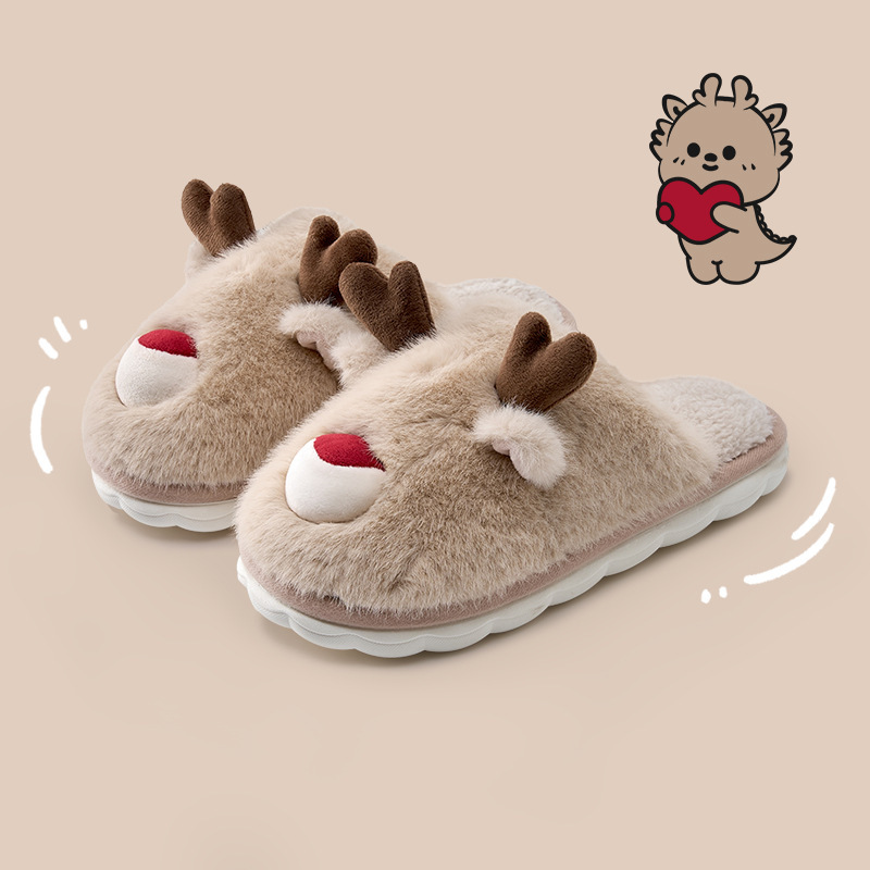 Cartoon Cotton Slippers Inner Velvet Insulated Cotton-padded Shoes — изображение 7