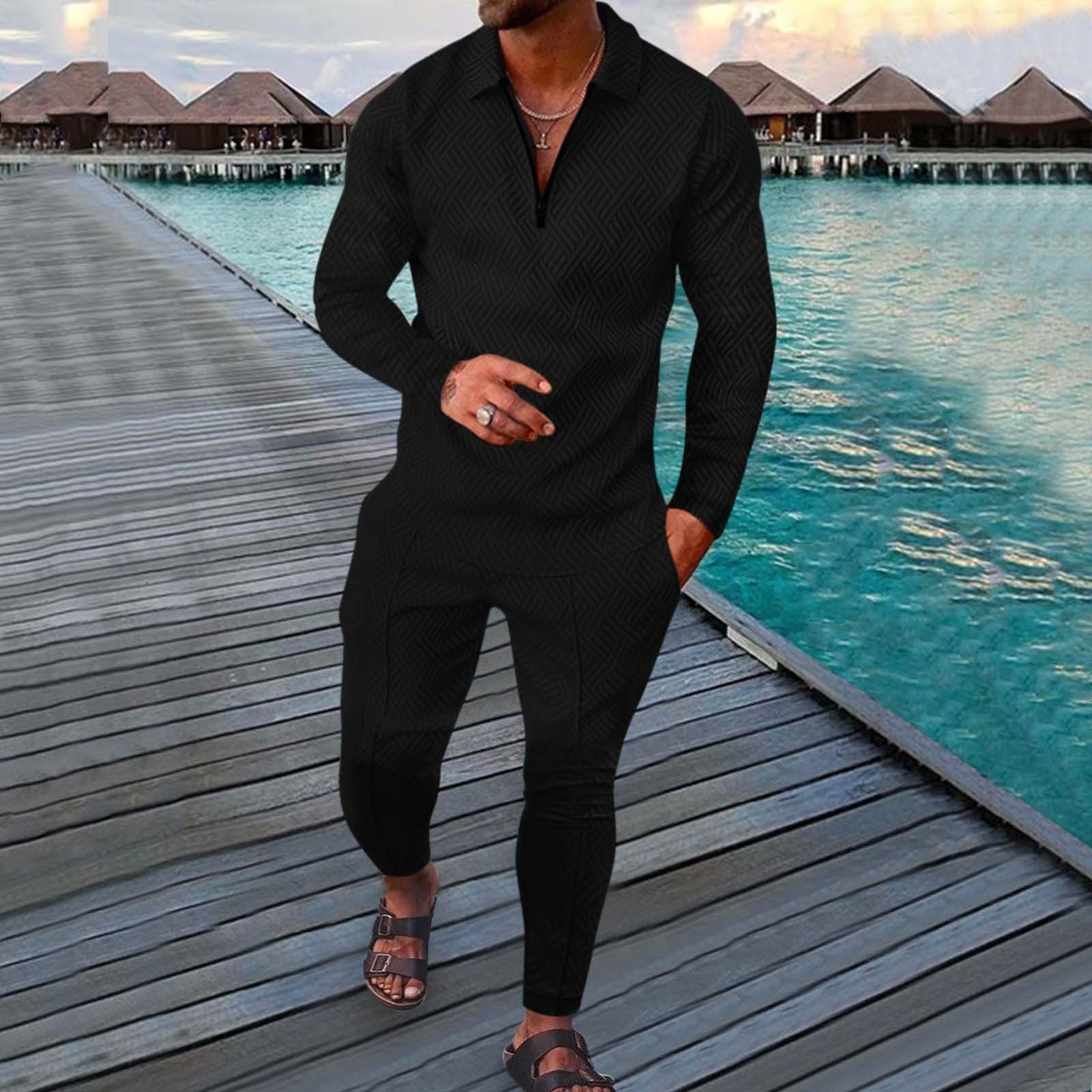 Autumn Long-sleeved Trousers Two-piece Sports And Leisure Men's Suit - Image 3