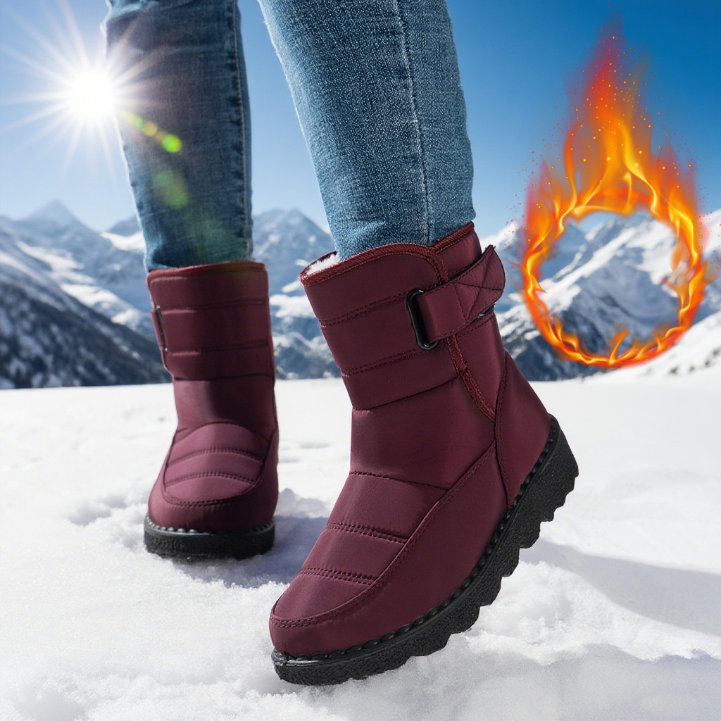 Snow Boots For Women Plus Size Plus Velvet Warm Cotton Boots - Image 3