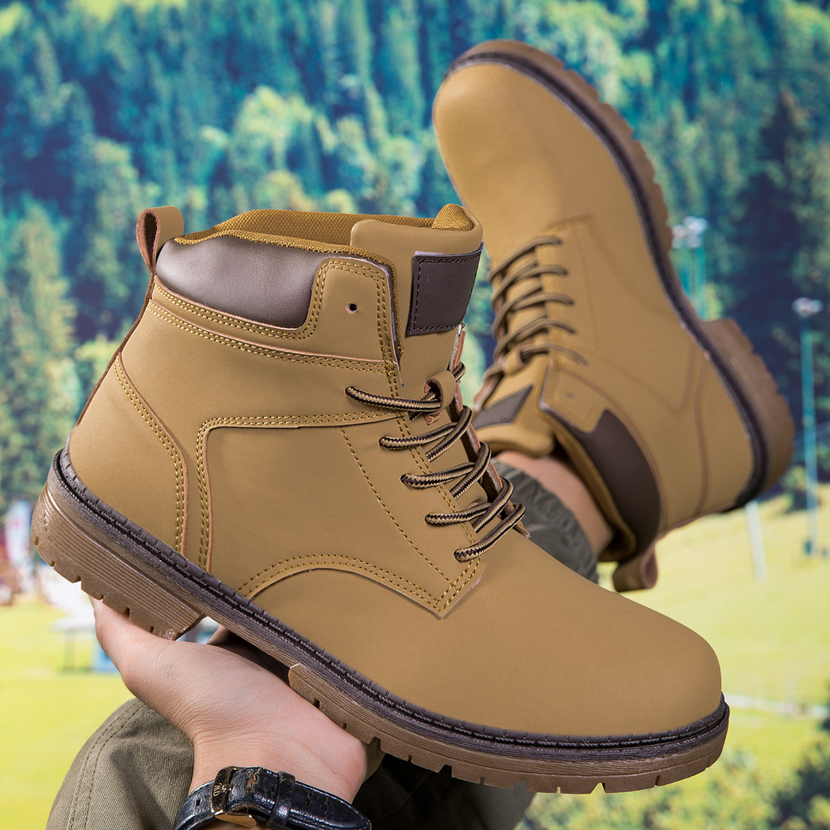 Casual Men's Boots High Street Style - Image 7