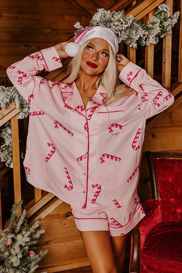 Satin Printed Santa Claus Two-piece Suit Home – Bild 5