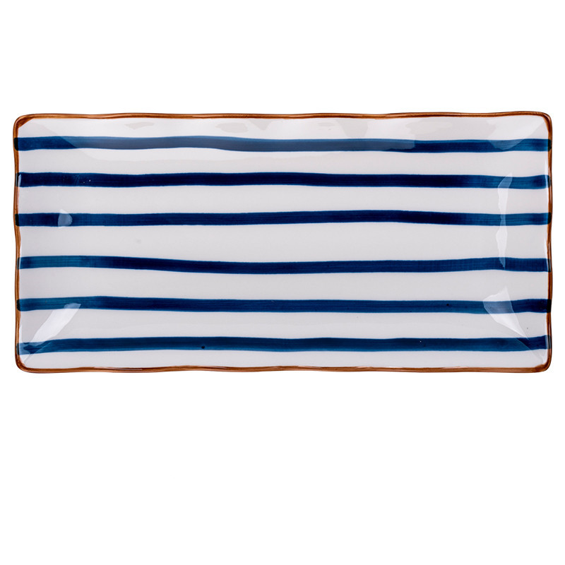 Japanese-style Dinner Plate, Household Ceramic Plate, Breakfast Plate, Tableware, Fish Plate, Sushi Plate — изображение 3