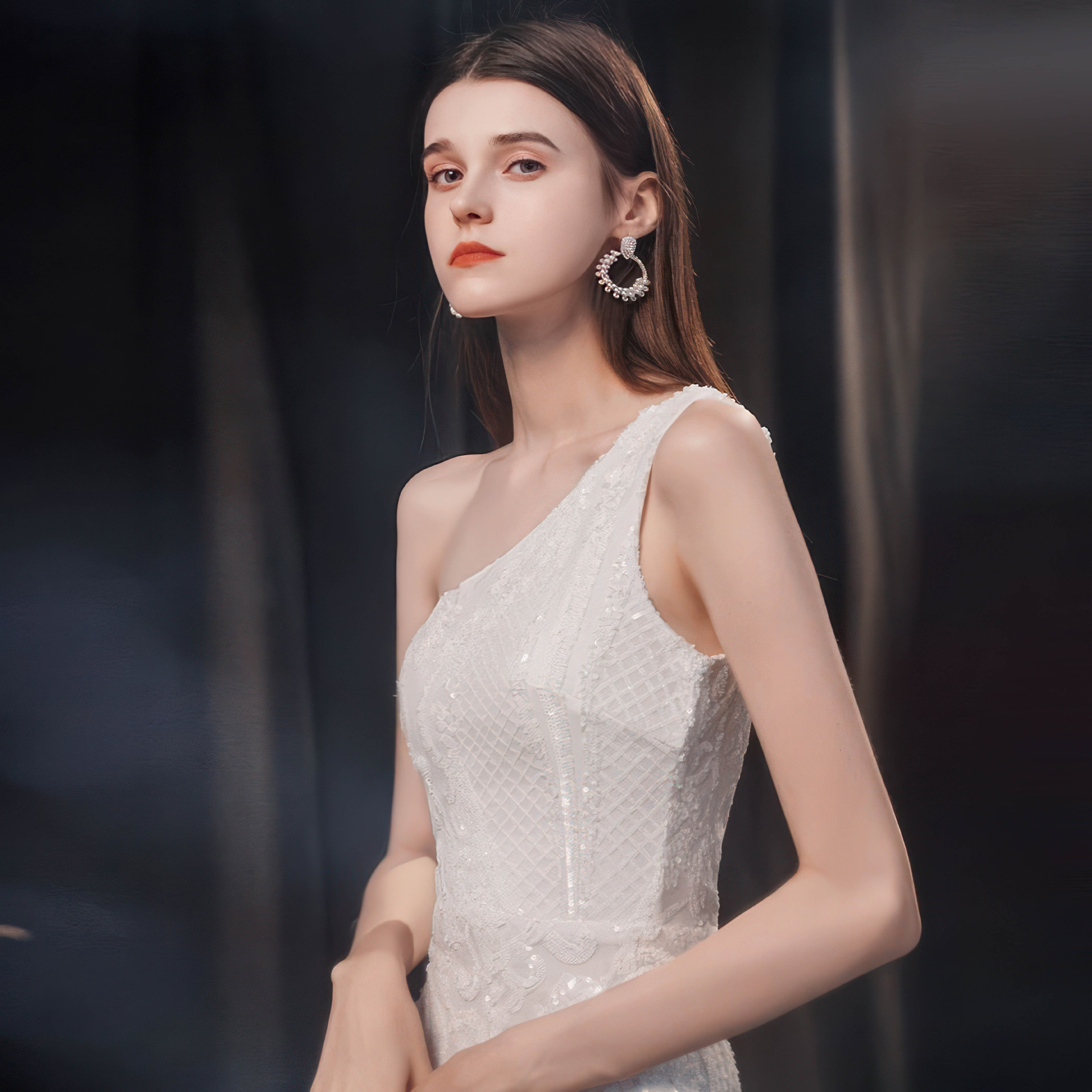 Women's High-end Entry Lux Elegant Socialite Dinner Party Sexy Long Slimming Fishtail Dress - Image 3