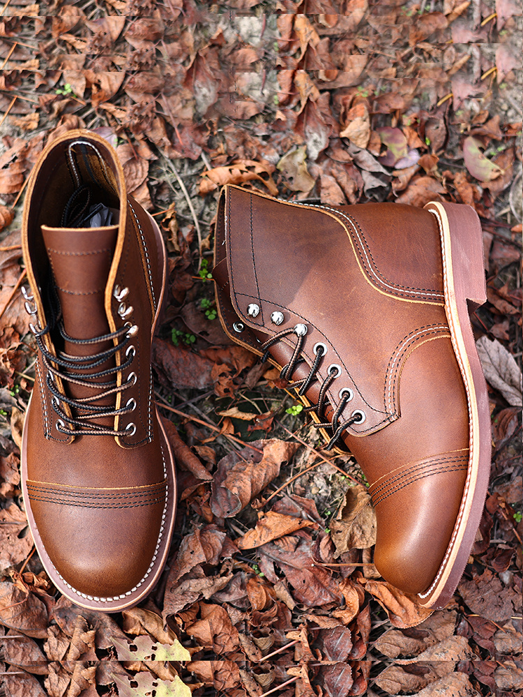 Vintage Work Boots High-top Casual Locomotive - Image 10