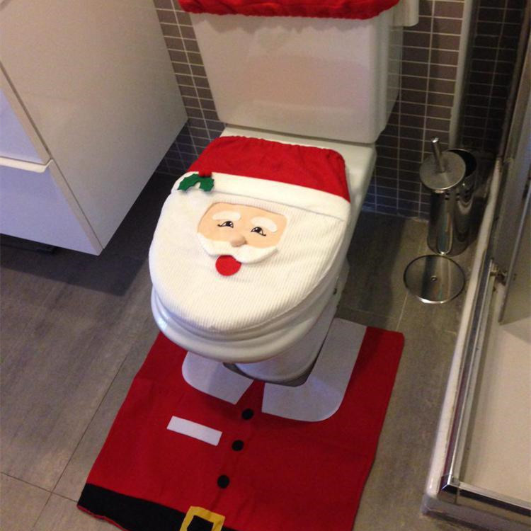Christmas Style Printed Bathroom Toilet Set — изображение 6