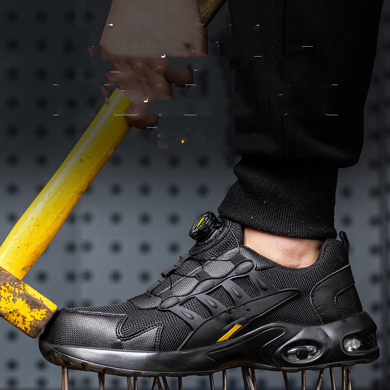 Safety Shoes Men's Flying Woven Breathable Type Safety Shoes – Bild 4