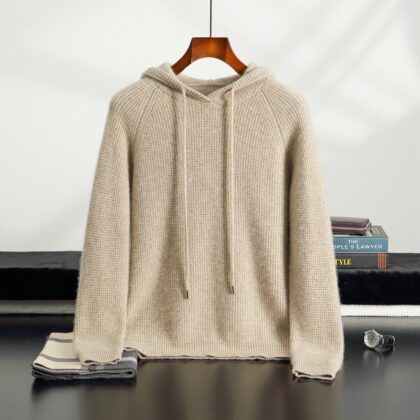 Autumn And Winter New Cross-border Hooded Cashmere Sweater