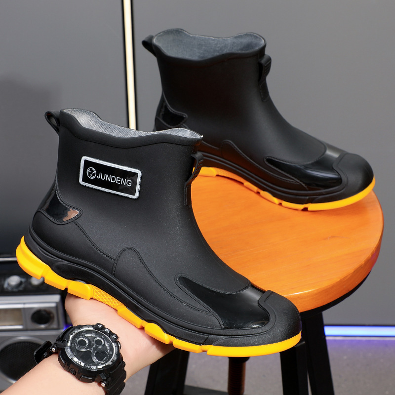 Waterproof Boots Minimalist Integrated Outdoor Wading Boots Rubber Shoes - Image 3