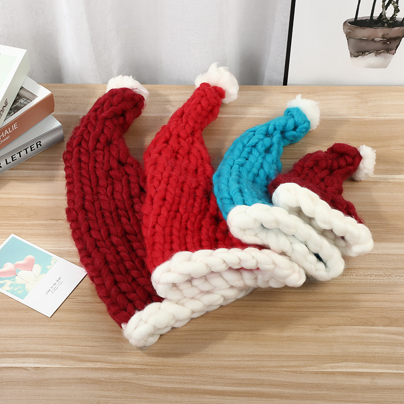 Christmas Plush Hat With Pompom Cute Winter Hat For Women Men Child — изображение 4
